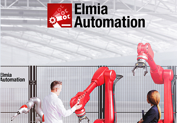 Besök Östrand & Hansen på Elmia Automation. Bild på flyer.